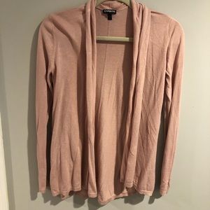 Express Rose Open-Face Cardigan